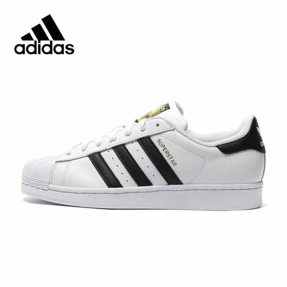 And you've probably seen these. With the rubber shell and all leather construction, no wonder people liked to skate these. The Adidas Superstars even got an Alexander Wang makeover, so maybe they're a little adept at skating.