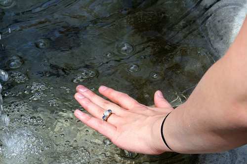 Before you dive into any body of water while wearing your jewelry, take chlorine and salt water into consideration.