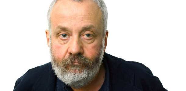 Director Mike Leigh poses for the camera, more used to being at the back of the camera, overseeing progress of his films.