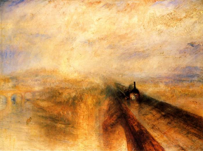 'Rain, Steam and Speed on the Great Western Railway', archetypal Turner, a hint of the Impressionist Movement?