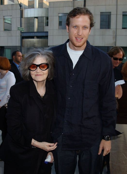 Eileen Brennan with her son Patrick, a former basketball player, now an actor - 2012