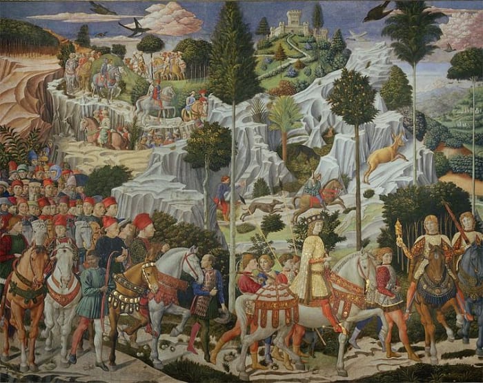 Benozzo Gozzoli, Journey of the Magi (1459-1562), Florence Cappella dei Magi Palazzo Medici Riccardi