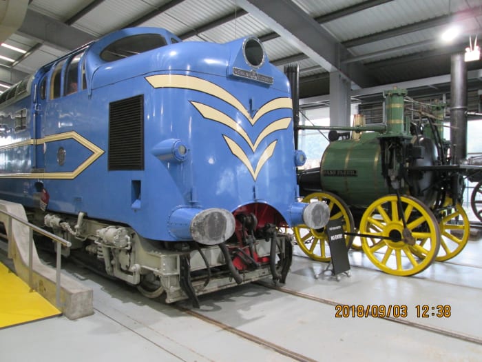 Or have a go at upgrading a ready-to-run Deltic diesel,, seen here in the National Railway Museum's hall at 'Locomotion', Shildon, County Durham (north west of Darlington). Visit the real thing before starting on a model - or how about 'Sans Pareil'?