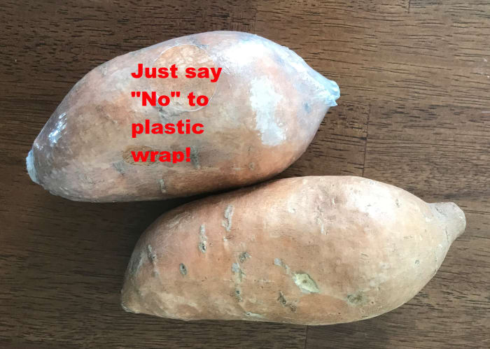 Avoid vegetables, or anything else, that are wrapped in plastic when it doesn't have to be.