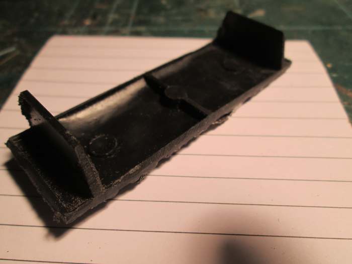 Also when it comes it's hard to prise out of the wagon (I like to run rakes loaded one way and empty on the return), so I carve off some of the supporting plastic. That way I can lift out the loads with a light blade before I 'send' the wagons back
