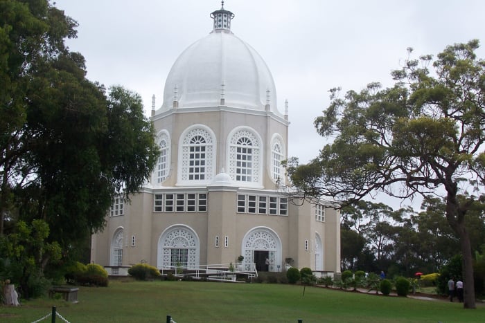 On a hilltop on the Northern Beaches, near the Garingal National Park, is one of the largest Bahai temples in the southern hemisphere.