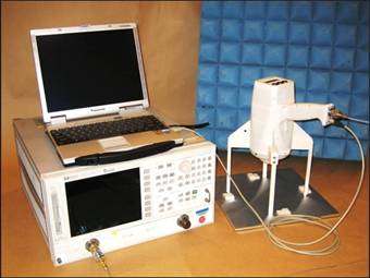WPAFB Research Lab Materials and Manufacturing Directorate and Northrop Grumman & Universal Tech Corp created first Portable Nondestructive Evalution Hand-held Measurement and Maintenance Sensor System - PNEHMMSS. Finds materials under aircraft topco