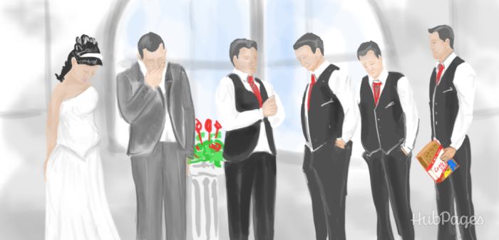 At the wedding, pretend to have forgotten the ring, then break out a box of Cracker Jack with the bride's ring as its prize!