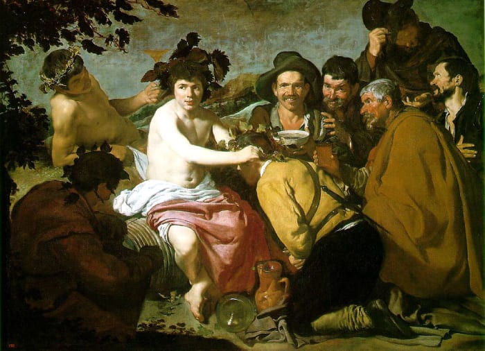 The Feast of Bacchus, 1629 by Velazquez