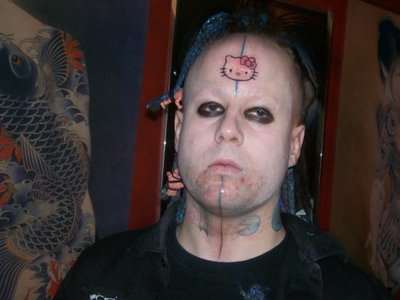 Another tat you don't want if you plan to visit prison.... you may be some guy's pussy with this one.
