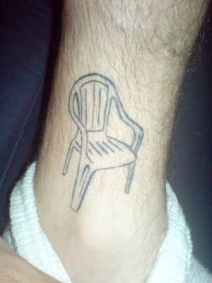 Have you met the guy with the sofa and recliner tat? No? Man, what are the odds you may become friends!