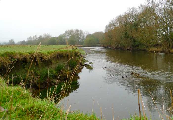 A picture of the upper reaches of the River Severn - the longest river to pass through England. This photo was taken in Wales.
