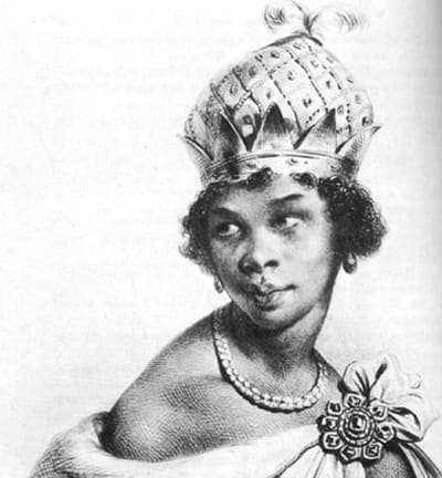 Queen Ann Nzhingha, 1583 - 1663. she died at the age of Eighty. She ruled Angola for Over Thirty years. she awakened the spirit of Nationalism and African Unity as a Warrior Queen with an Army of Amazon Women.