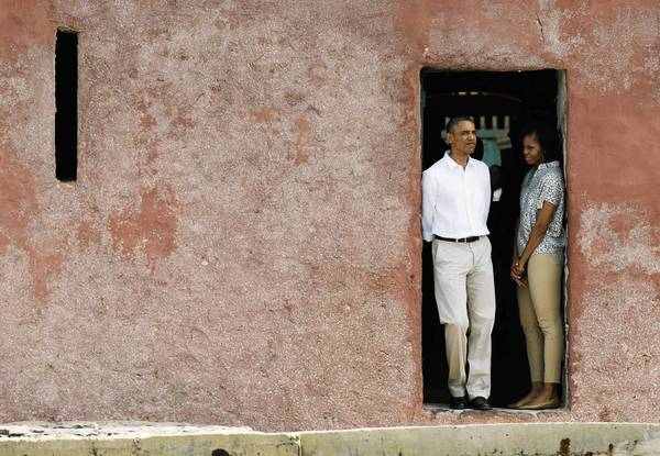 President Obama visits Goree Island, which he described as a powerful, meaningful experience, and calls for vigilance in the defense of human rights. He said it was especially powerful for his family "to be able to come here and to fully appreciate t