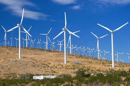 As the grids exists now, electricity usage and generation must occur simultaneously. That's a major obstacle for incorporating more renewable power, since wind and solar produce power sporadically.