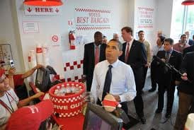 "Let's see--If I use the health and safety budget I can get one of everything and make sure it's safe for the American public."