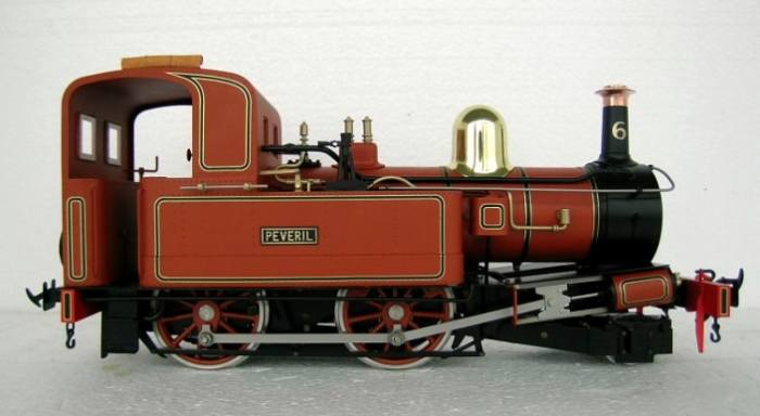 One of the Isle of Man Railway's famous Beyer, Peacock 2-4-0T steam locomotives for G scale garden railways from manufactured by Accucraft UK - image Accucraft/TrackShack