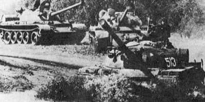 North Vietnamese T-54 tanks roll into action during the Easter Offensive. Image Credit: NATIONAL ARCHIVES