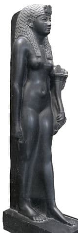 Nefrusebek Cleopatra formed friendships with the emperors of Rome. This particular statue is showing the waning years of Egyptian rule, but their art still supreme.