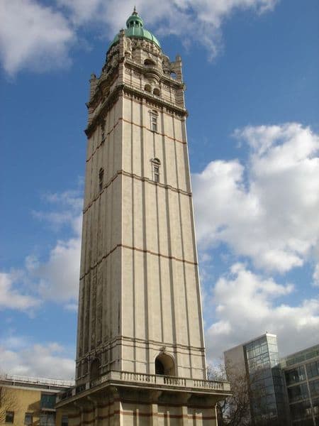 Queen's Tower, one of the few remaining landmarks from City and Guilds College as it was in Guy's day. Image courtesy Wikimedia Commons.