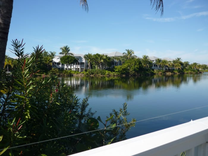 Luxury condos -- seasonal vacation homes on the lagoon. Got a fat checking account? -- many are for sale.