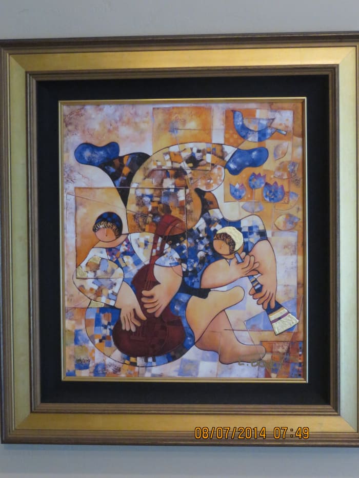 "MUSIC IN HARMONY", DORIT LEVI, Giclee on canvas/2011: 201102-Princess Island