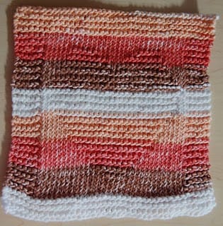 I love this knitted dishcloth of a heart because it is simple. I would however only use one color rather than multiple colors.