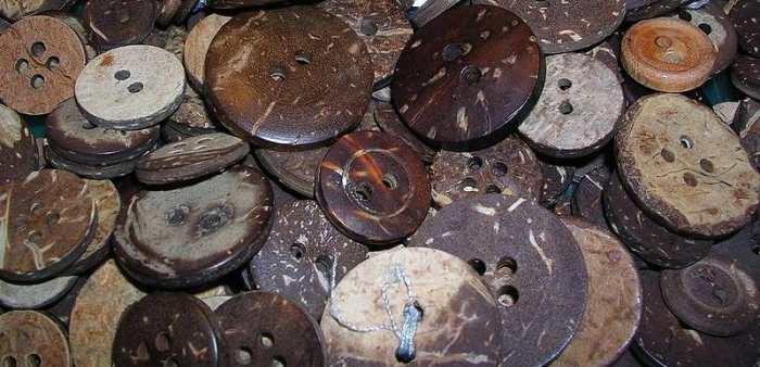 coconut shell buttons