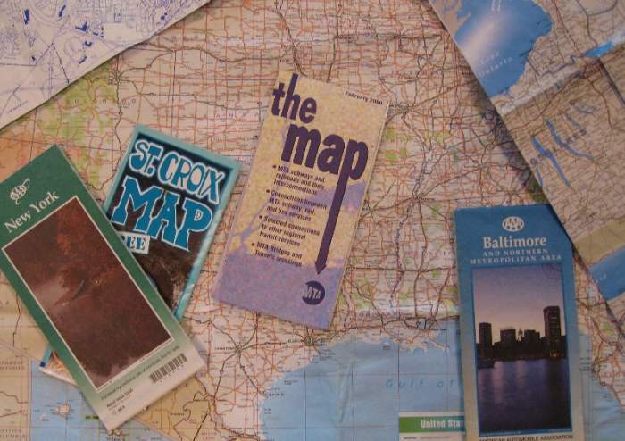 The use of paper maps kept my brain active, even re-folding them each time was a brain teaser.