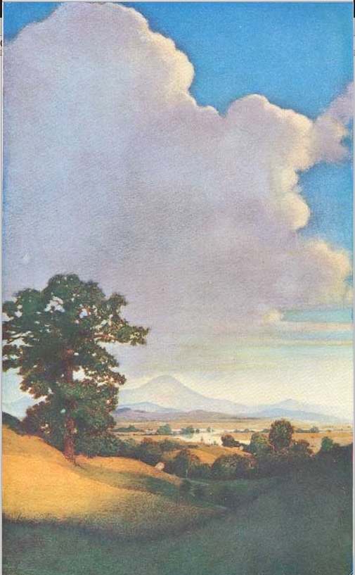 Maxwell Parrish was also a master of dream-like aspiration; a world with no worries.