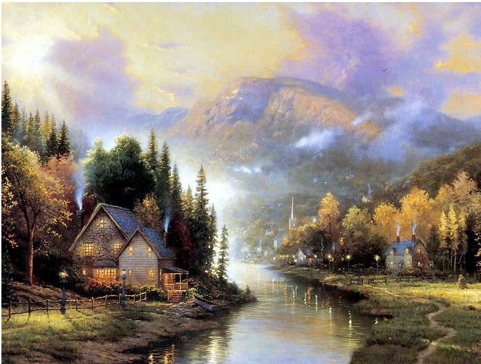 We know everyone in the valley and they know us. They come by bringing a jar of marmalade, to borrow some flour. Its a land with pure water where no-one gets asthma from wood smoke.