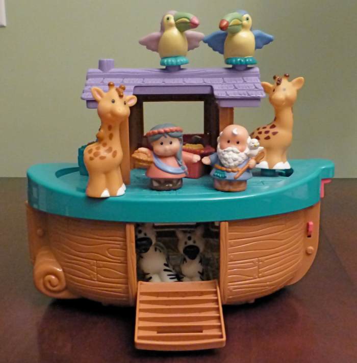 Kids love to act out the story of Noah's Ark after reading about it.