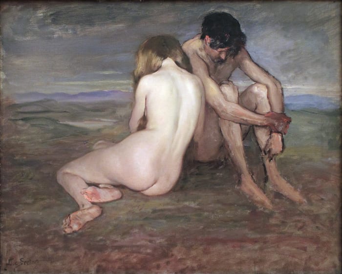 Lothar von Seebach: Adam und Eva (ca. 1910).