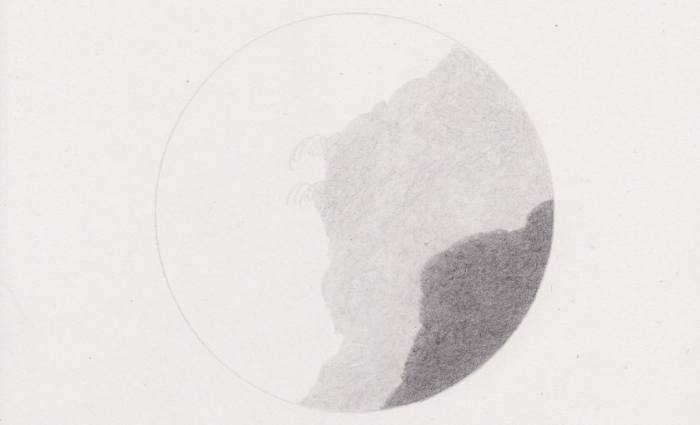 Pre-shading with a lighter grade of graphite can soften the textured appearance of the darker grade.