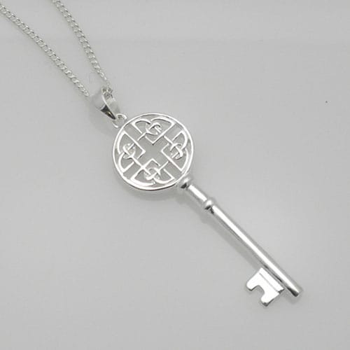 Celtic styled key and chain - Celtic ladies were entrusted with the household in the same way as the Norse women