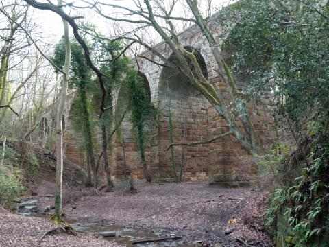 Waterfall Viaduct eased the passage of Cleveland ironstone in the Guisborough district to Teesside steel works. Now a listed structure (see Travel North 39)