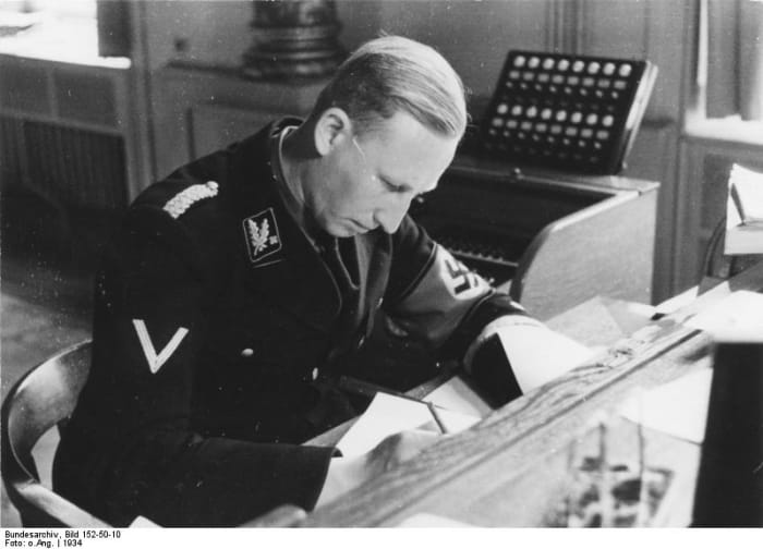 SS Obergruppenfuehrer (General) Reinhard Heydrich, 'the Hangman' author of the final Solution