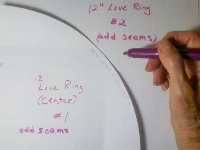 You may now wish to label your paper templates with a marking pen, so, if you save them for future use, you'll know what they are.