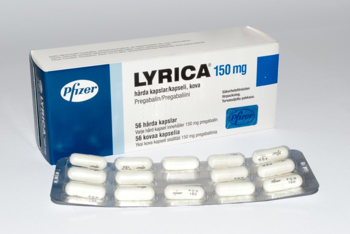 Lyrica - used for seizures, to treat fibromyalgia, to treat diabetic neuropathy, herpes zoster (post-herpetic neuralgia,) and neuropathic pain associated with spinal cord injury.