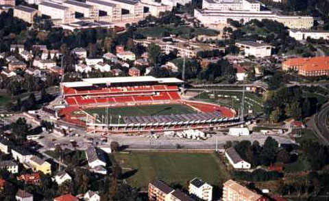 Lerkendal in 1997, when the first stands were upgraded to conform to standard stadium settings. By 2002, Lerkendal had all four grandstands modernized.