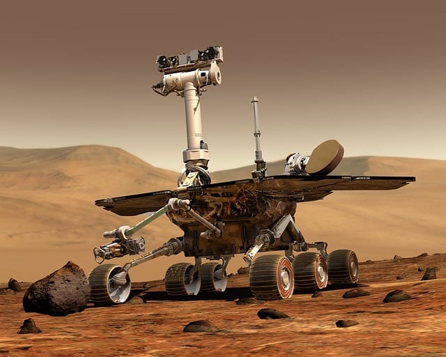 The Martian space rover, Curiosity. The rover was launched from Cape Canaveral, Florida on November 26, 2011. Its goals include investigating the Martian climate, geology, and finding out whether the planet once had water and life.