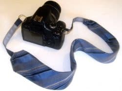 Photographers have an eye for color and style. So for the shutterbug in your life, create a cool comfortable neck strap for their camera. Click on the link here, and scroll down the page for a full tutorial.