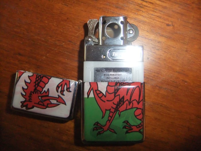 The Thunderbird fits snugly into any case which is made for a Zippo (here it's shown half-out of the case to illustrate)