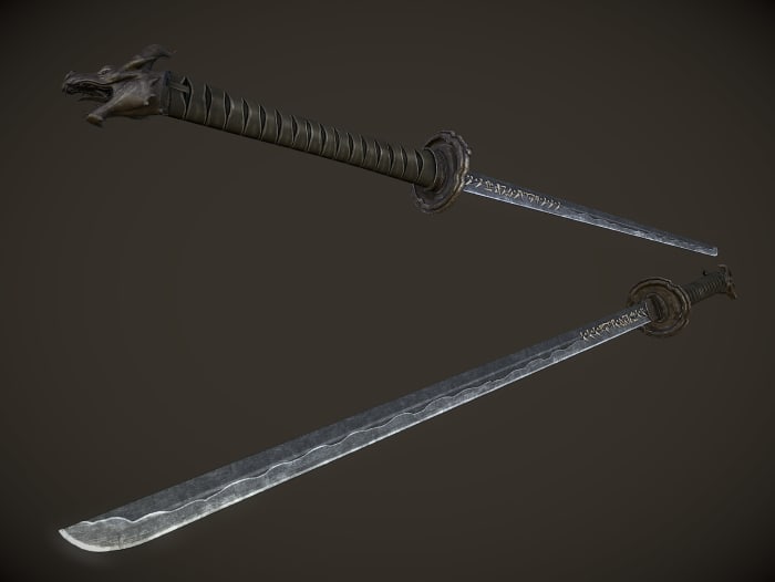 Unique Uniques by InsanitySorrow makes Skyrim's unique weapons look beautiful. Picture courtesy of Skyrim Nexus, Bethesda and Zenimax.