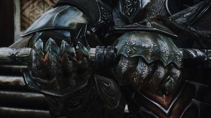 Stunning armour from the Skyrim mod aMidianBorn Book of Silence by CaBal, EmeraldReign and the AMB team