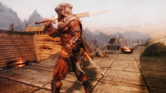 The Immersive Weapons mod by hothtrooper44 adds more than 200 new weapons to Skyrim. Picture courtesy of Skyrim Nexus, Bethesda and Zenimax.