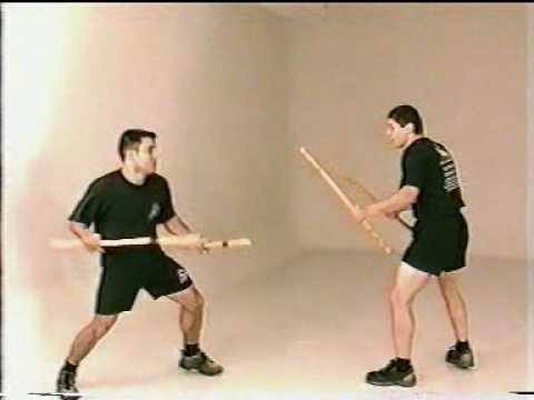 Krabi Krabong sticks. The sticks are similar to the Kali sticks found in the Filipino martial arts Escrima/Kali only Krabi Krabong sticks are longer, wider, and heavier.