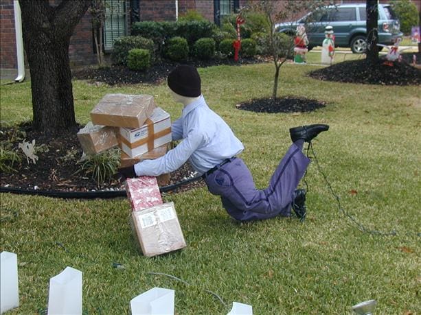 Every yard is a potential mine field of hazards.