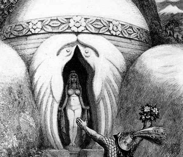 Here we show a portion of 'Then Demetrios went into the Sacred Grove upon the Hillsides' - it is from the suite prepared by Frank C Pape published in "Domnei: A Comedy of Woman-Worship" (1930).