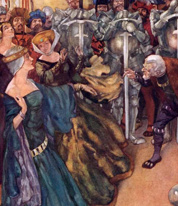 Here we show a portion of 'I can tell a woman's age in half a minute - and I do' - it is from the suite by William Russell Flint published in "Savoy Operas" (1909).